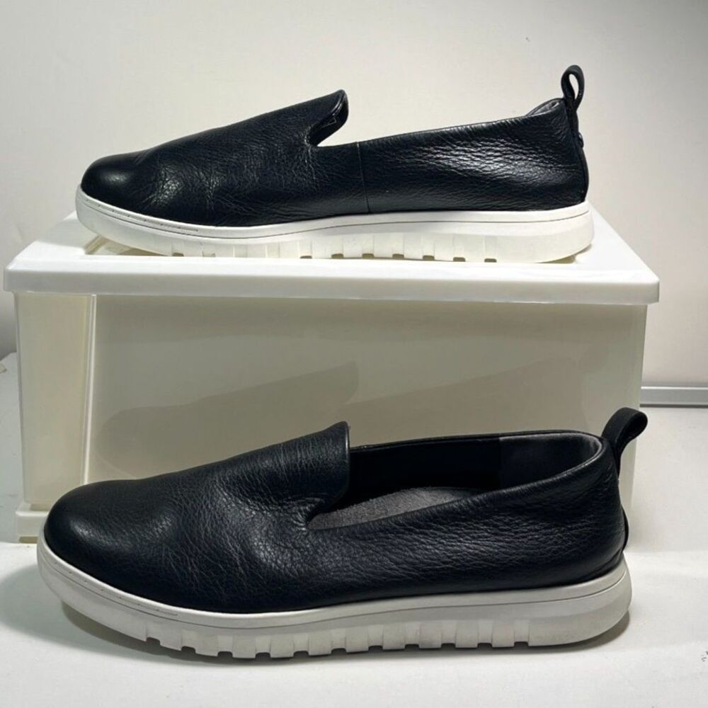 Vionic Women's Uptown Willa Leather Packable Loafers Black SZ 8-1/2W - Picture 2 of 7